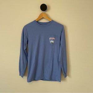 Southern Tide Periwinkle Long Sleeve Graphic Tee Size XS